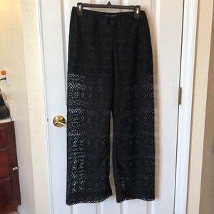 Unique black lace pants size medium